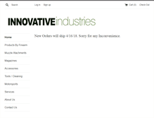 Tablet Screenshot of innovativeindustriesllc.com